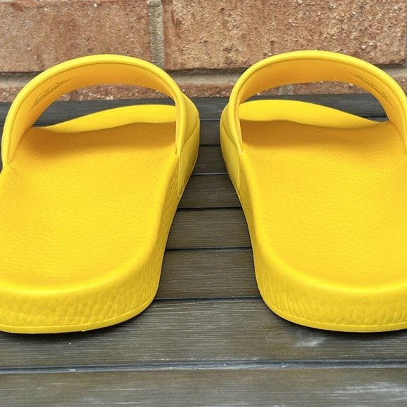 Polo Ralph Lauren BIG POLO BEAR Pool Slides Sandals Yellow Men Size 12 NEW main image 4